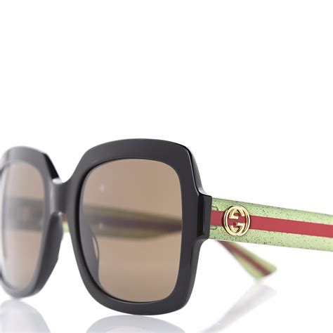 gucci large square frame sunglasses.